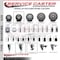 Service Caster 3.5'' Gray Poly Swivel 1-1/4'' Expanding Stem Caster with Brake SCC-EX20S3514-PPUB-TLB-114 - alternate 4